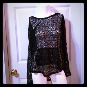 Lace crochet  beach coverup